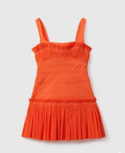 Acler Dartnell Mini Dress Orange Size 10 for rent on The Volte - image 4