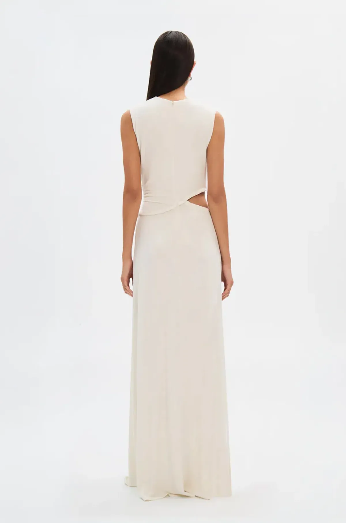 Misha Sierra Cupro Dress White Size 8/S - Image 4