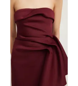 Tojha November Dress in Merlot Size AU 8 for rent on The Volte - image 5