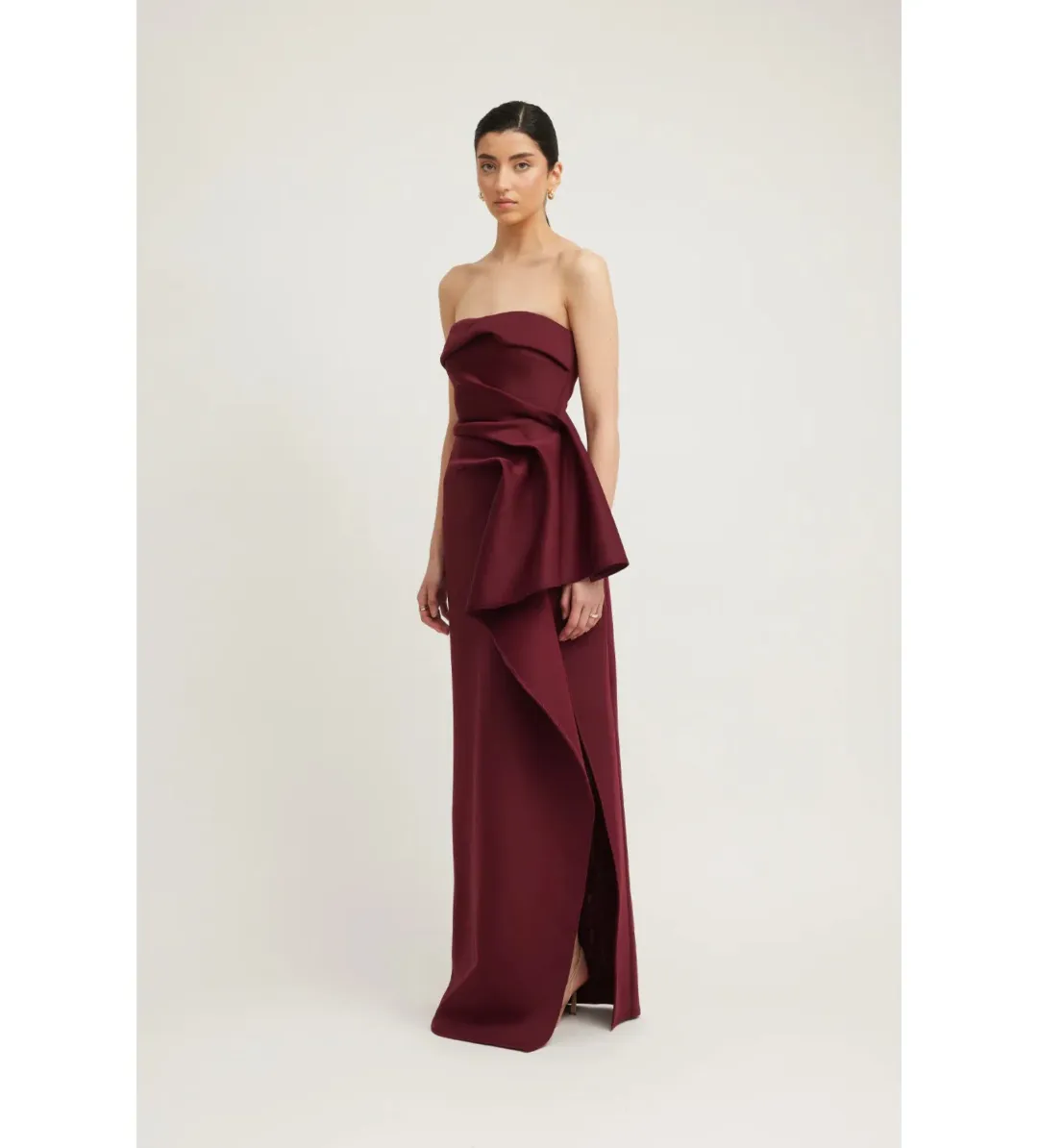 Tojha November Dress in Merlot Size AU 8 for rent on The Volte - main image