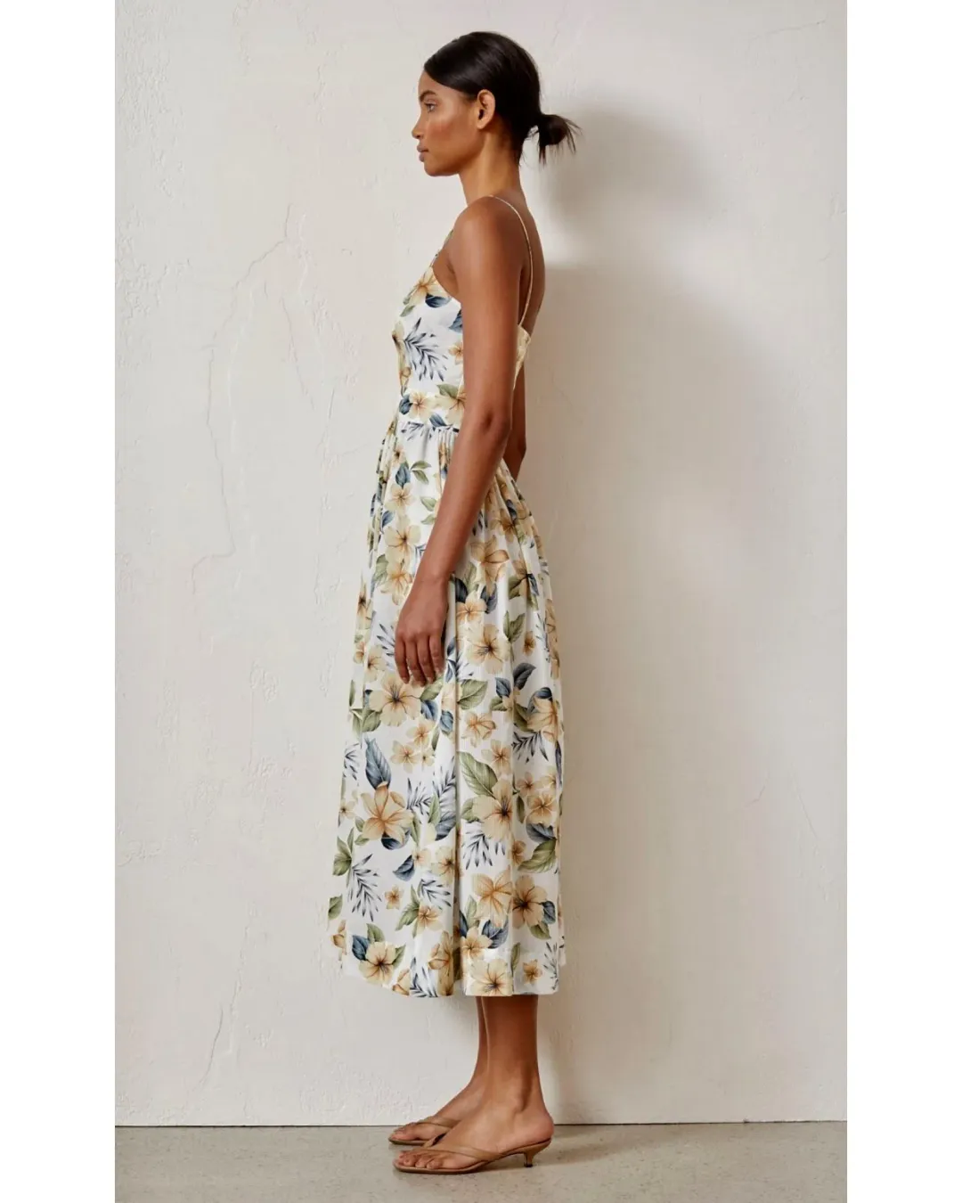 Bec & Bridge Fleurette Midi Dress Floral Size AU 8 for rent on The Volte - main image