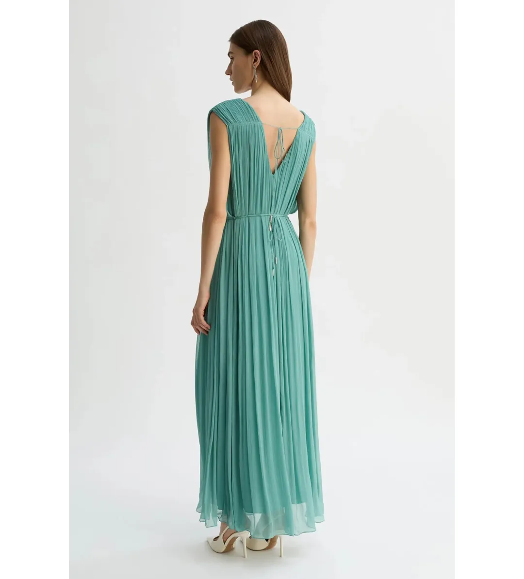 Willow Etienne Maxi Dress Sage Size AU 12 for rent on The Volte - main image