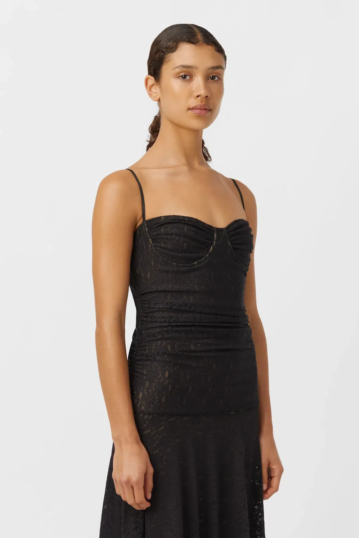 Camilla & Marc Camille Lace Maxi Dress Black Size 8 - Image 3