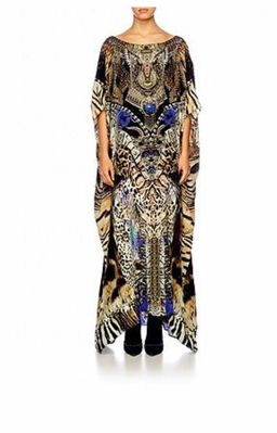 Camilla Franks Silk Dragon Lady Round Neck Dress Print Size 8 for rent on The Volte - image 1
