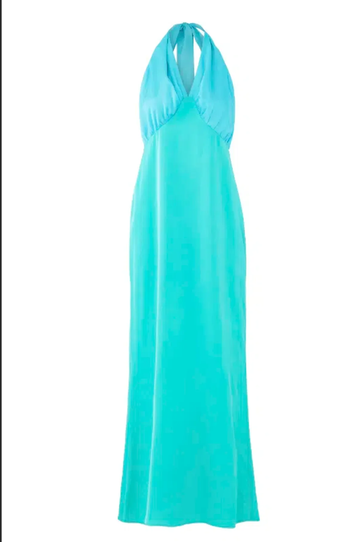 The Wolf Gang Oahu Slip Maxi Dress Aquamarine Size L/AU 12 - Image 5