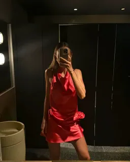 Arcina Ori Rosa Dress Red Size M/AU 10 for rent on The Volte - image 11