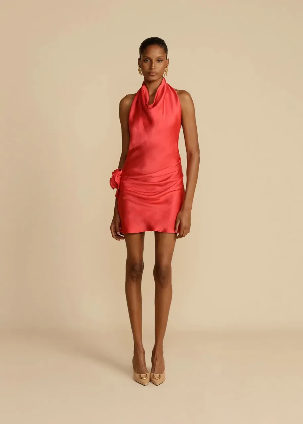 Arcina Ori Rosa Dress Red Size M/AU 10 - Image 1