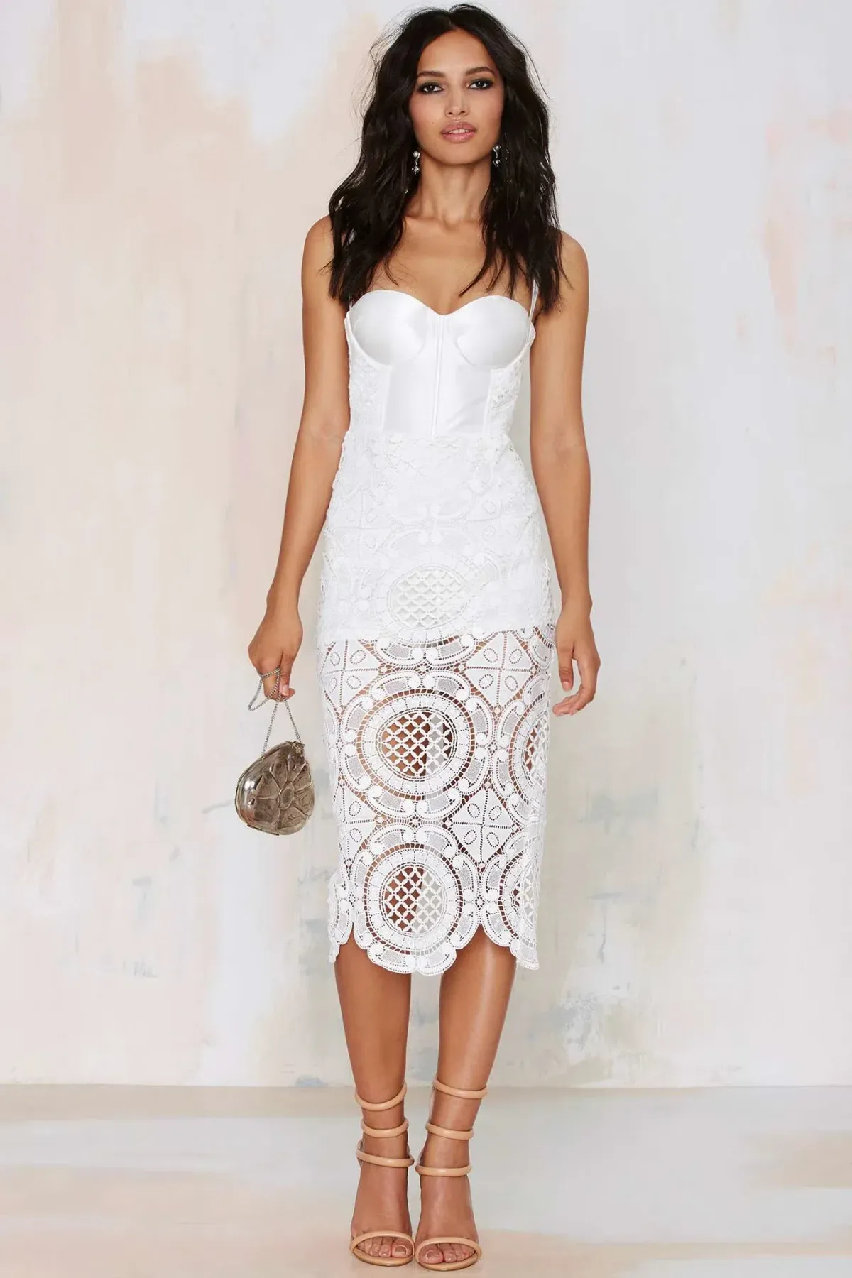 MISHA Flora Dress White Size 6/XS - Image 3
