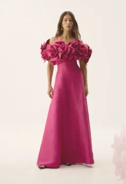 Aje Etta Gown Pink Size AU 10 for rent on The Volte - image 1