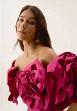 Aje Etta Gown Pink Size AU 10 for rent on The Volte - image 2