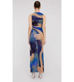 Scanlan Theodore Italian Watercolour Print Maxi Dress Multi Size AU 10 for rent on The Volte - image 3
