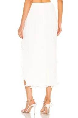 Dion Lee Chain Pleat Halter Top & Fluted Slit Skirt Set Ivory Size 8 for rent on The Volte - image 4