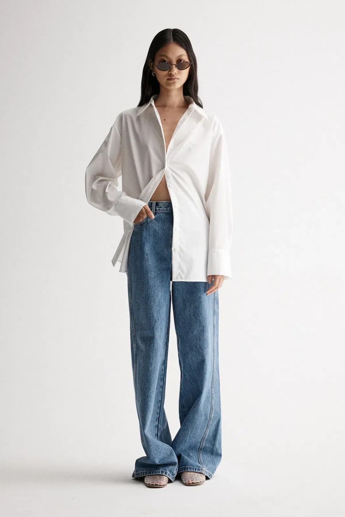 Elka Collective Carter Shirt White Size S / AU 8 for rent on The Volte - main image