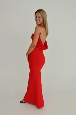 Effie Kats Havilland Gown Red Size 6 for rent on The Volte - image 1