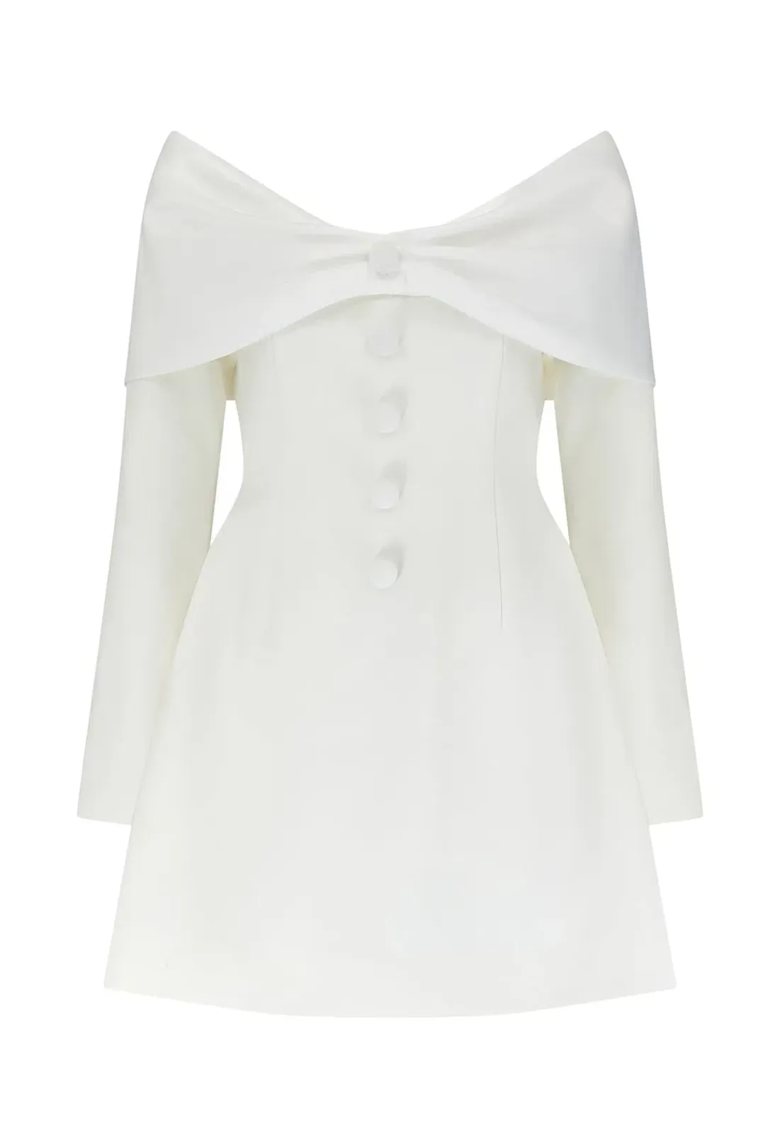 Odd Muse The Ultimate Muse Bow Mini Dress White Size S / AU 8 for rent on The Volte - main image