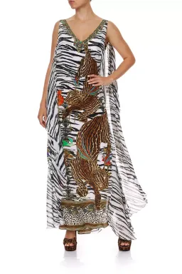 Camilla Cosmic Conflict Maxi Silk Dress Kaftan Size 14 for rent on The Volte - image 1