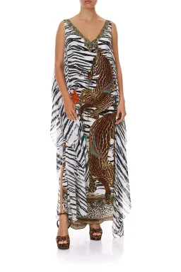 Camilla Cosmic Conflict Maxi Silk Dress Kaftan Size 14 for rent on The Volte - image 2