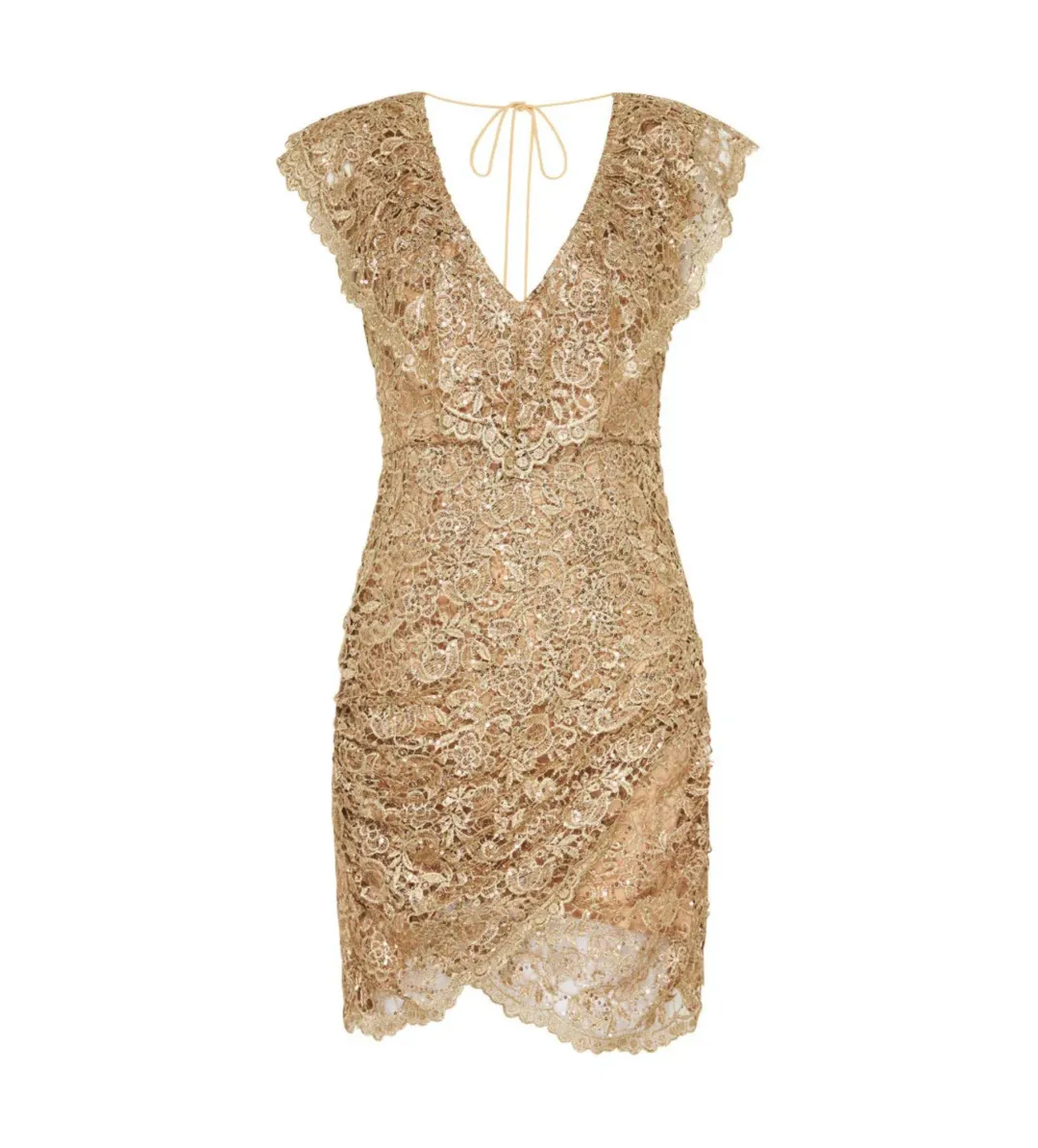 Spell Nina Shift Mini Dress Bronze Size S/AU 8 for rent on The Volte - main image