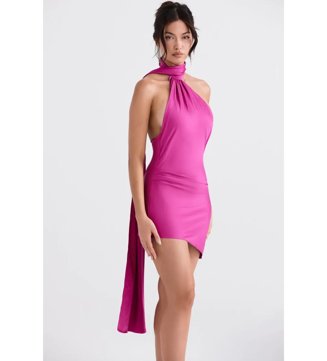 House of CB Aida Mini Dress Pink Size 8 for rent on The Volte - main image