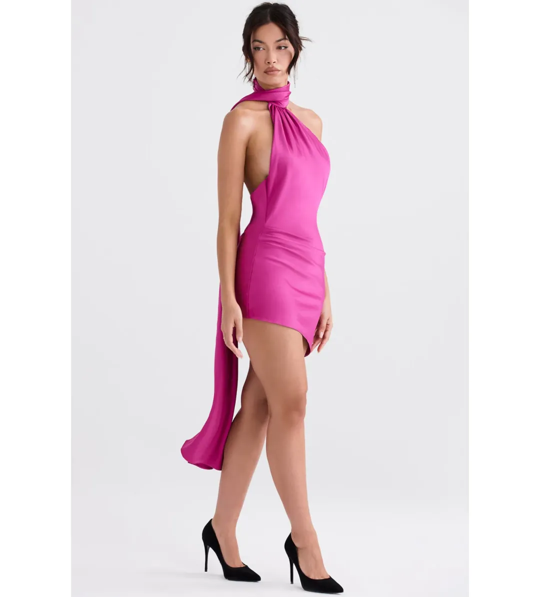 House of CB Aida Mini Dress Pink Size 8 for rent on The Volte - main image