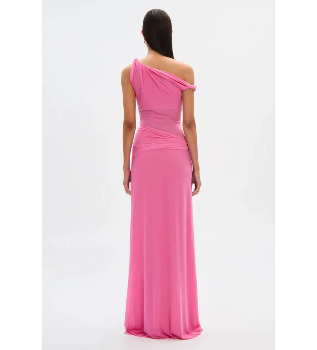 Misha Sisal Mesh Maxi Dress in Orchid Pink Size 6/XS for rent on The Volte - main image