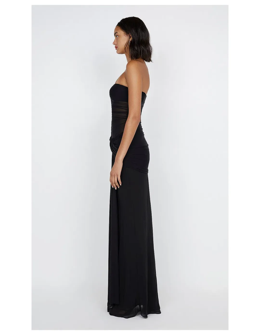 Bec & Bridge Noemi Strapless Dress in Black Size AU 8 for rent on The Volte - main image