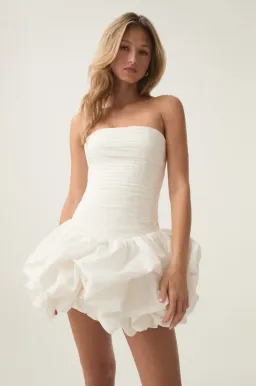 AJE Violette Bubble Hem Mini Dress Size 6 for rent on The Volte - image 1
