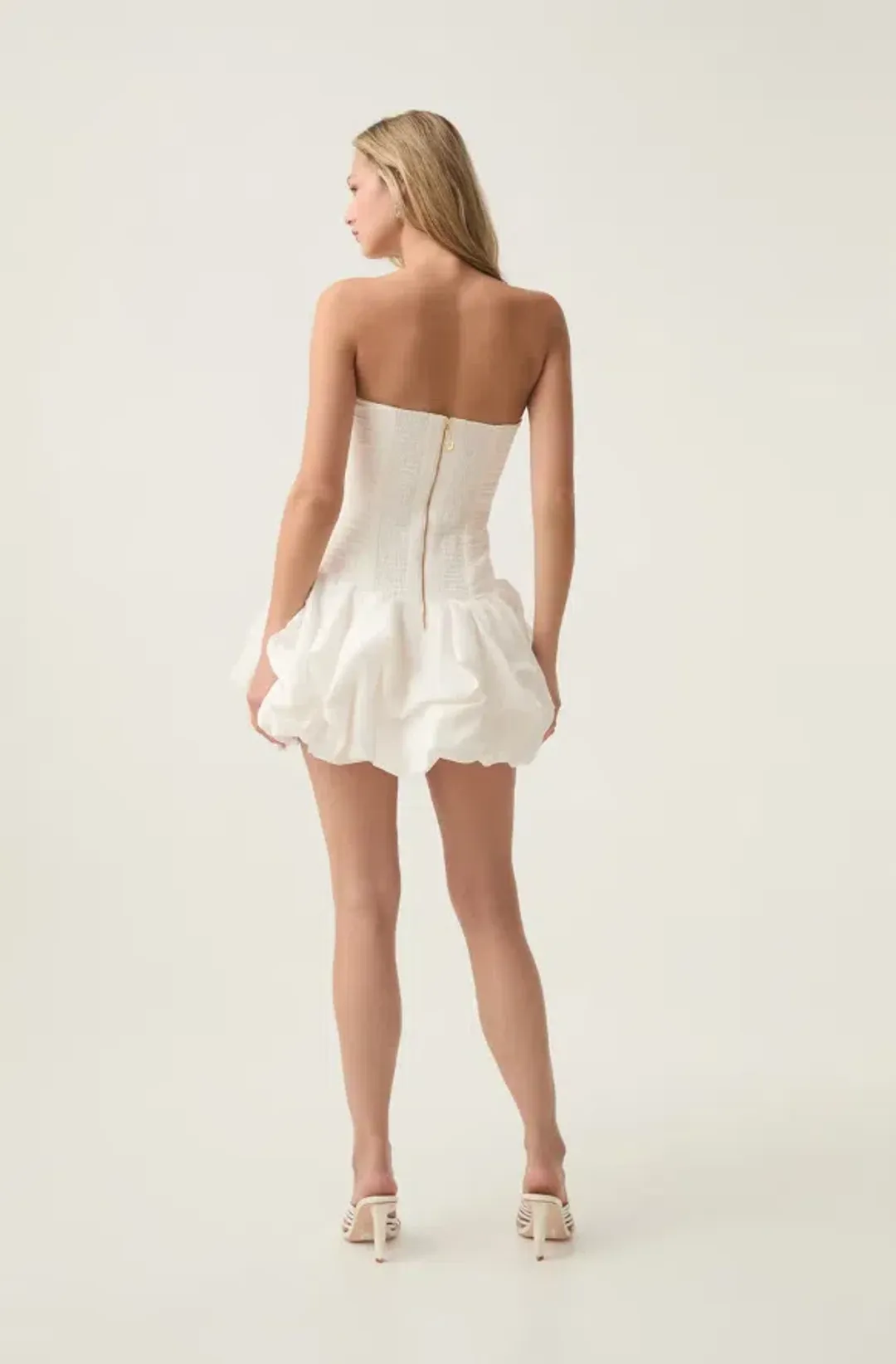 AJE Violette Bubble Hem Mini Dress Size 6 for rent on The Volte - main image
