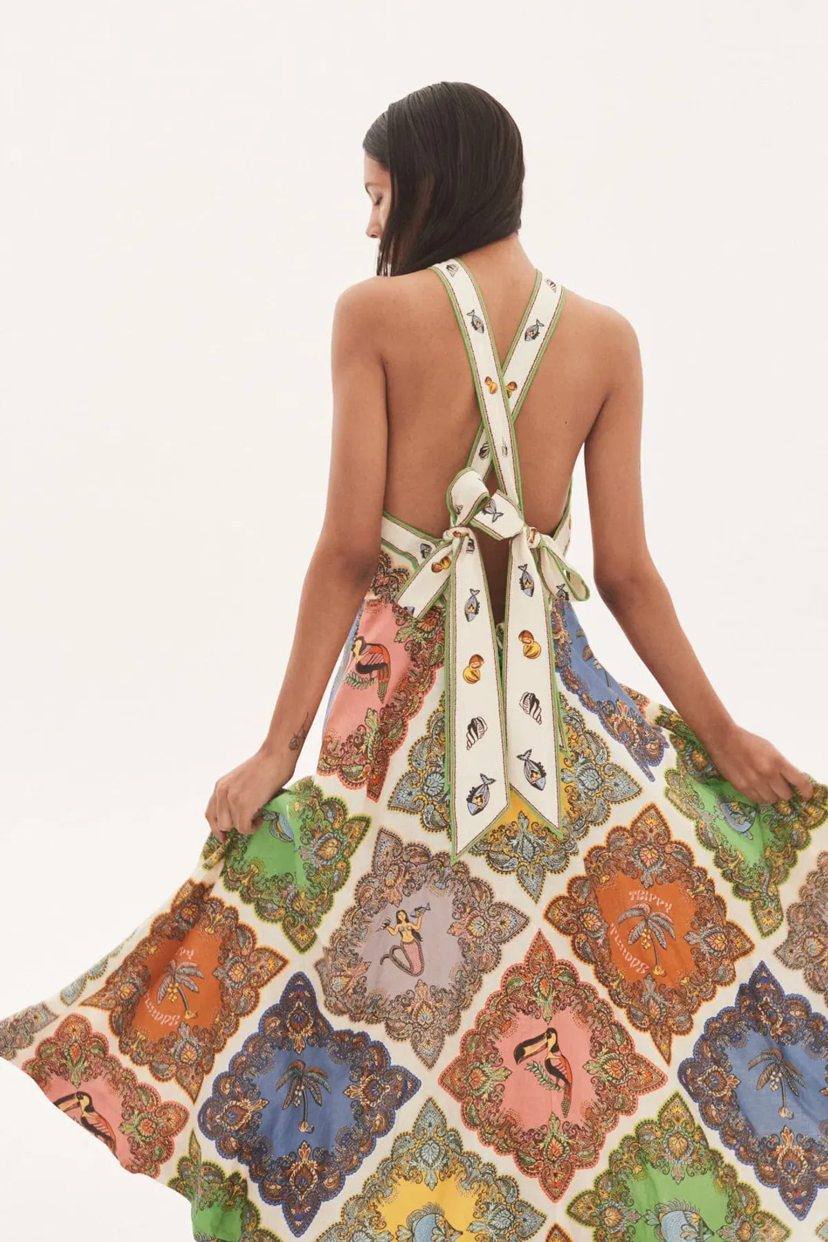 Alemais Trippy Troppo Halter Size 10 for rent on The Volte - main image