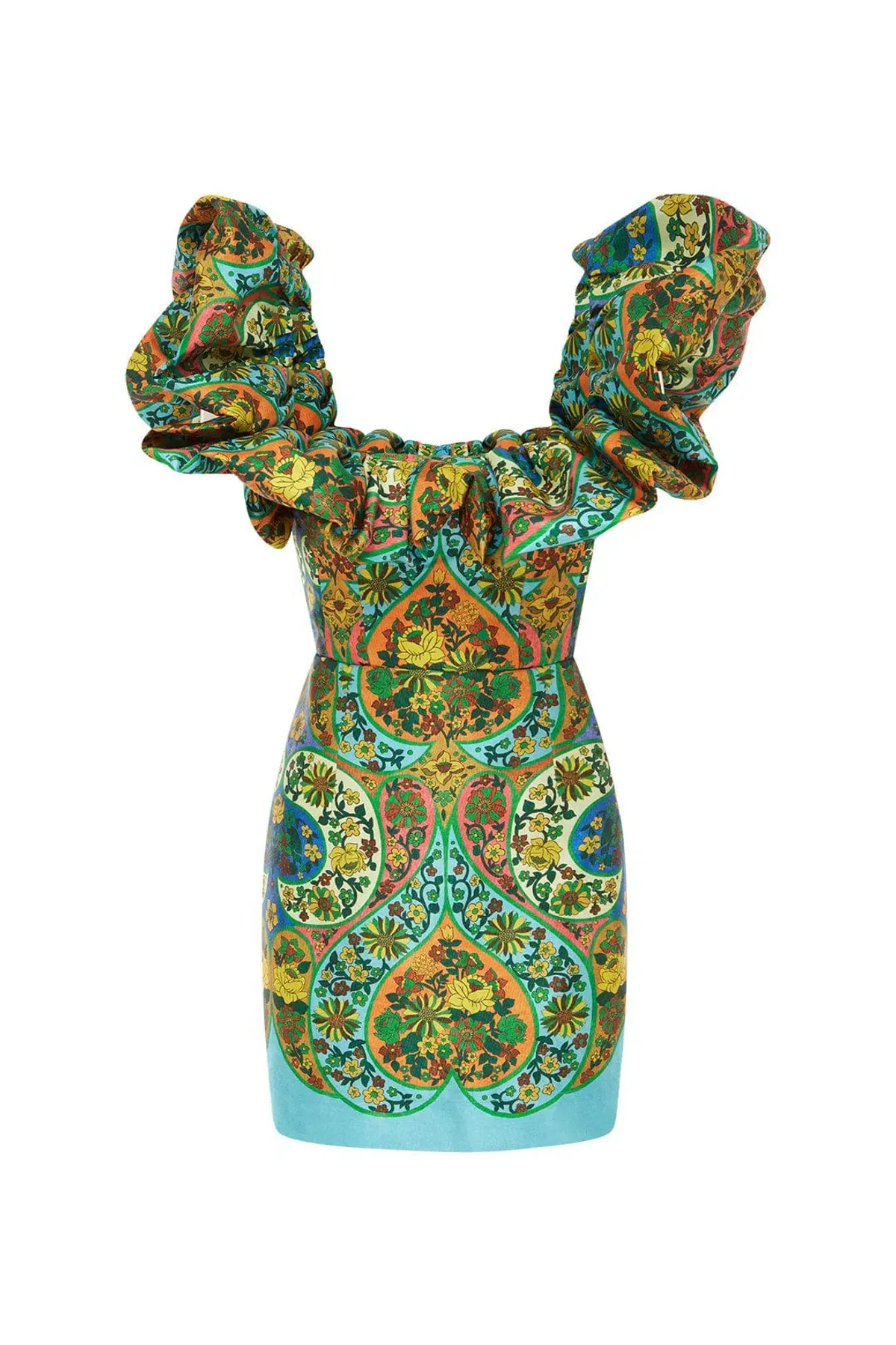 Alemais Sofie Off the Shoulder Mini Dress Multi Size 10 - Image 5