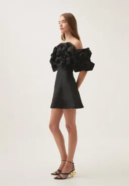 Aje Etta Mini Dress Black Size 12 for rent on The Volte - image 3