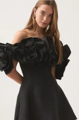 Aje Etta Mini Dress Black Size 12 for rent on The Volte - image 2