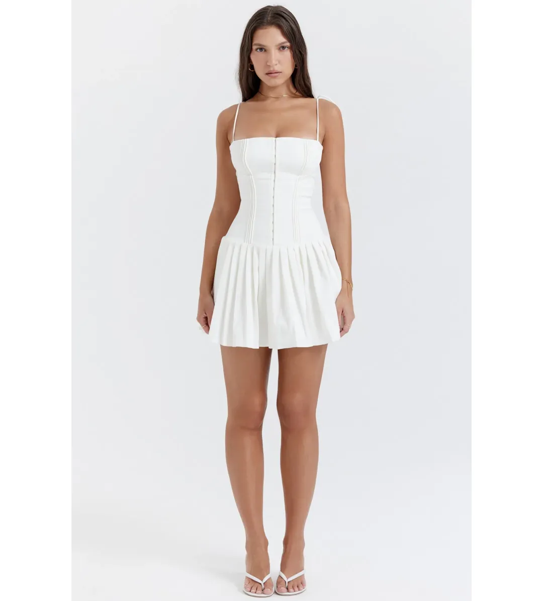 House of CB Marcy Mini Dress Size White S/Au 8 for rent on The Volte - main image