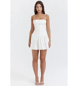 House of CB Marcy Mini Dress Size White S/Au 8 for rent on The Volte - image 1