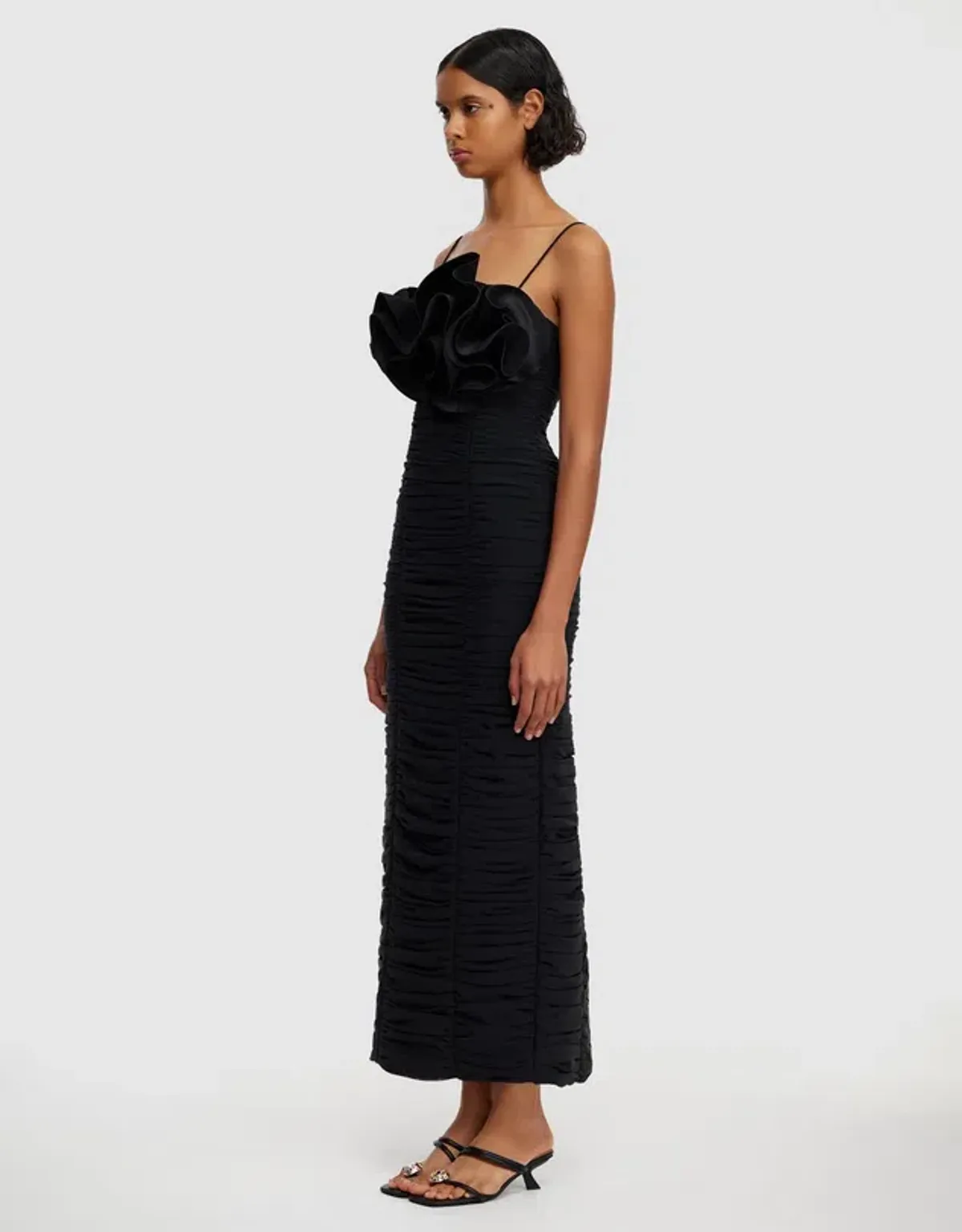 Acler Walsworth Black Midi Dress Black Size 10 - Image 4