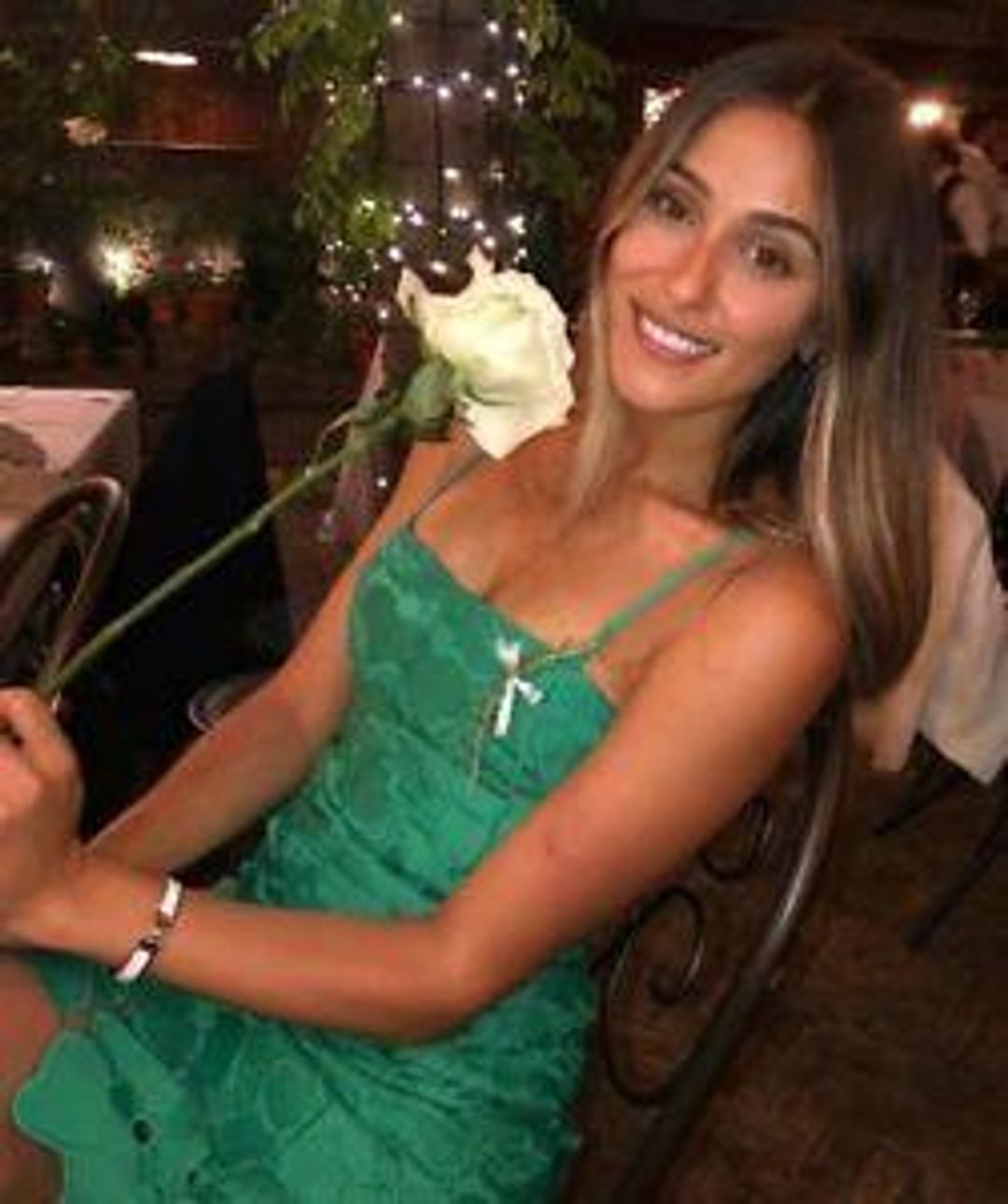 Kookai Lace December Dress Green Size 6 for rent on The Volte - main image