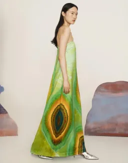 Alemais Iris Strapless Gown Green Maxi Dress XS Size 6 for rent on The Volte - image 3