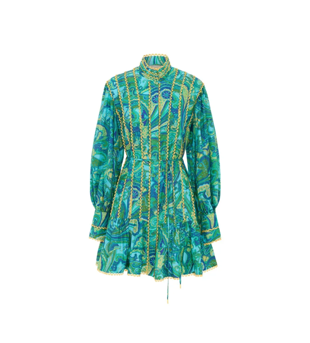 Alemais Ceto Mini Dress Green Size 14 for rent on The Volte - main image