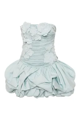 Aje Splendour Mini Dress Silver Blue Size 12 for rent on The Volte - image 6