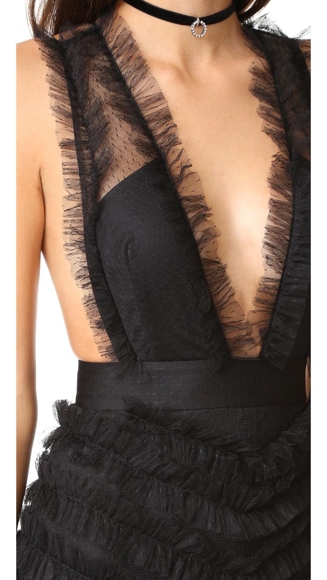 Alice McCall All Black Everything Gown Black Size 8 for rent on The Volte - main image