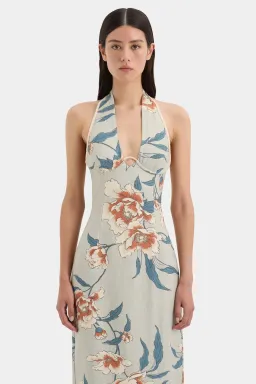 Sir The Label Roisin Halter Midi Floral Size 8 for rent on The Volte - image 2