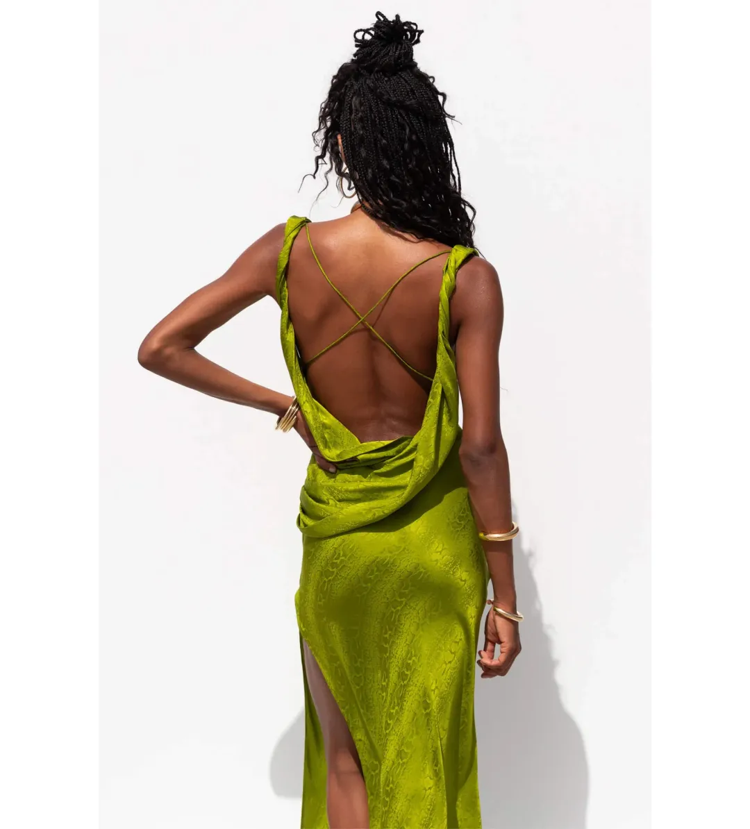 Rat & Boa Navarra Dress Lime Size S / AU 8 for rent on The Volte - main image