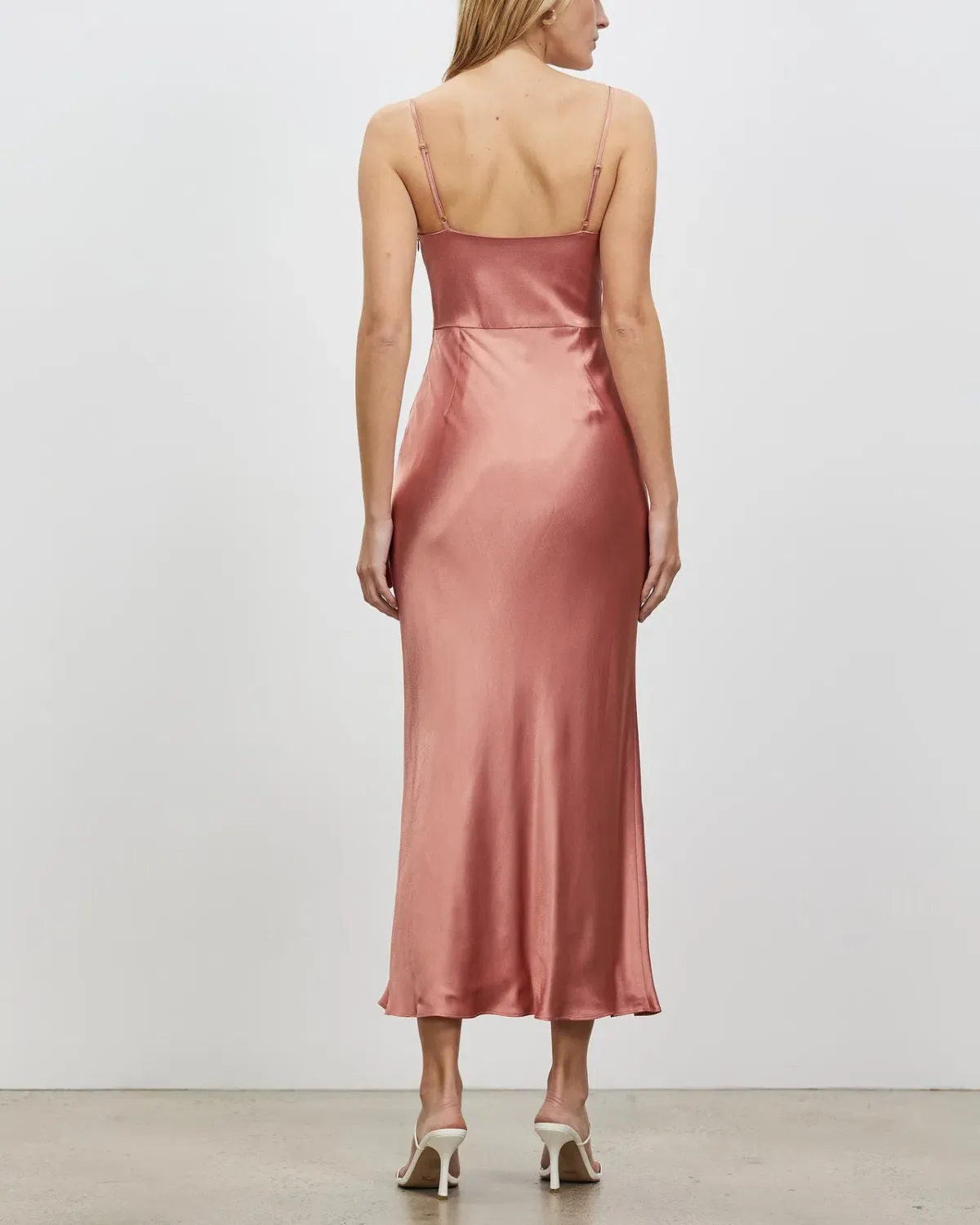 shona joy eloise lace up midi dress size 8 - Image 2