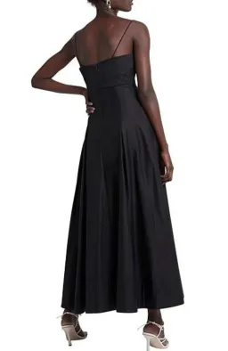 Aje Solstice Strappy Ring Midi Dress Black Size 10 for rent on The Volte - image 4