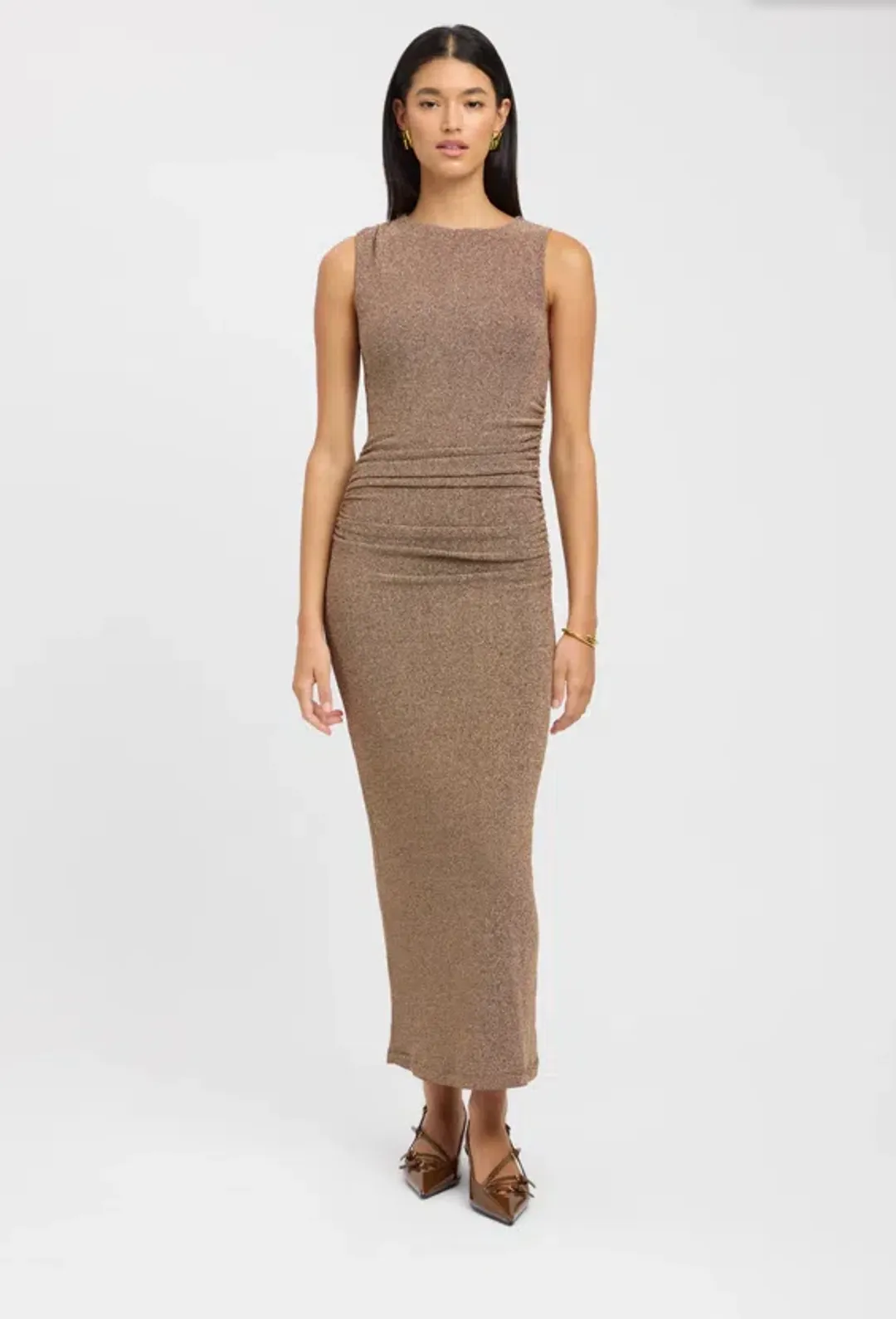 Kookai Serena Maxi Dress | Size 34| 6 |Copper| New With Tags for rent on The Volte - main image