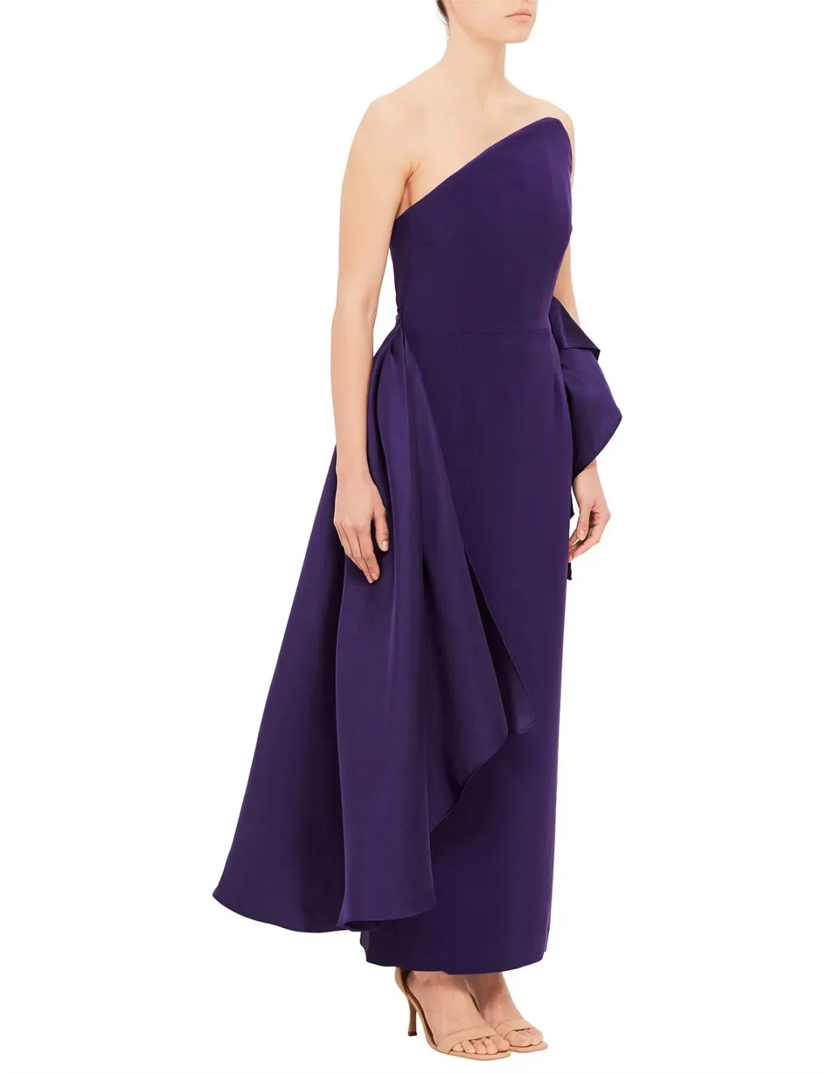 Solace London Nala Midi Dress Purple Size Au 10 - Image 4