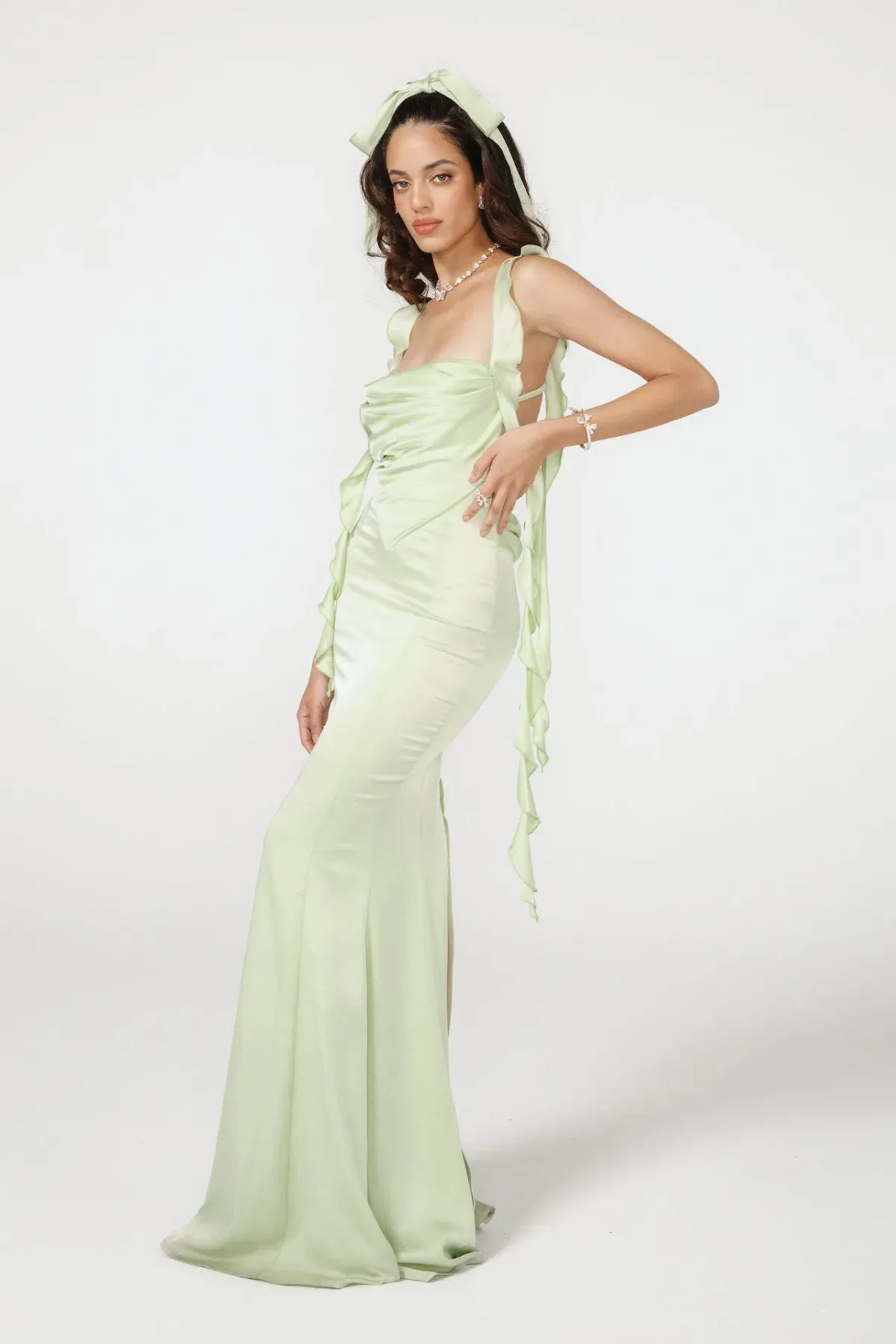 Nana Jacqueline Caroline Dress Green Size AU 8 - Image 2