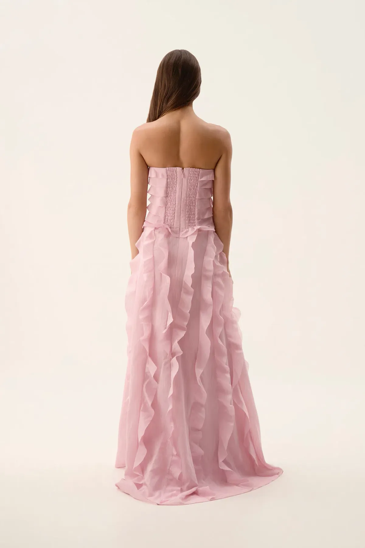 Aje Allairie Gown Chalk Pink Size 12 - Image 3
