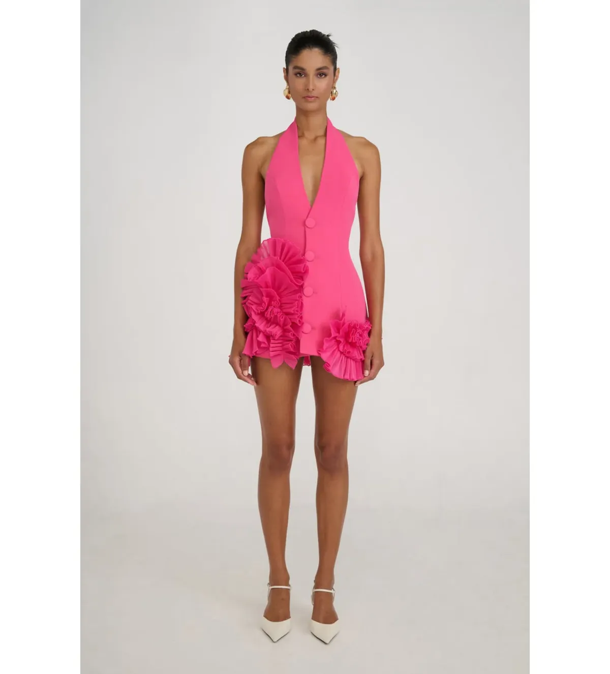 Eliya The Label Belinda Dress Magneta Size 10 for rent on The Volte - main image