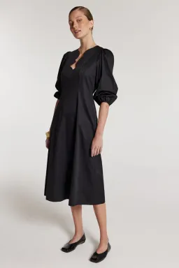 Perri Cutten Eloise Midi Dress Black Size AU 12 for rent on The Volte - image 2